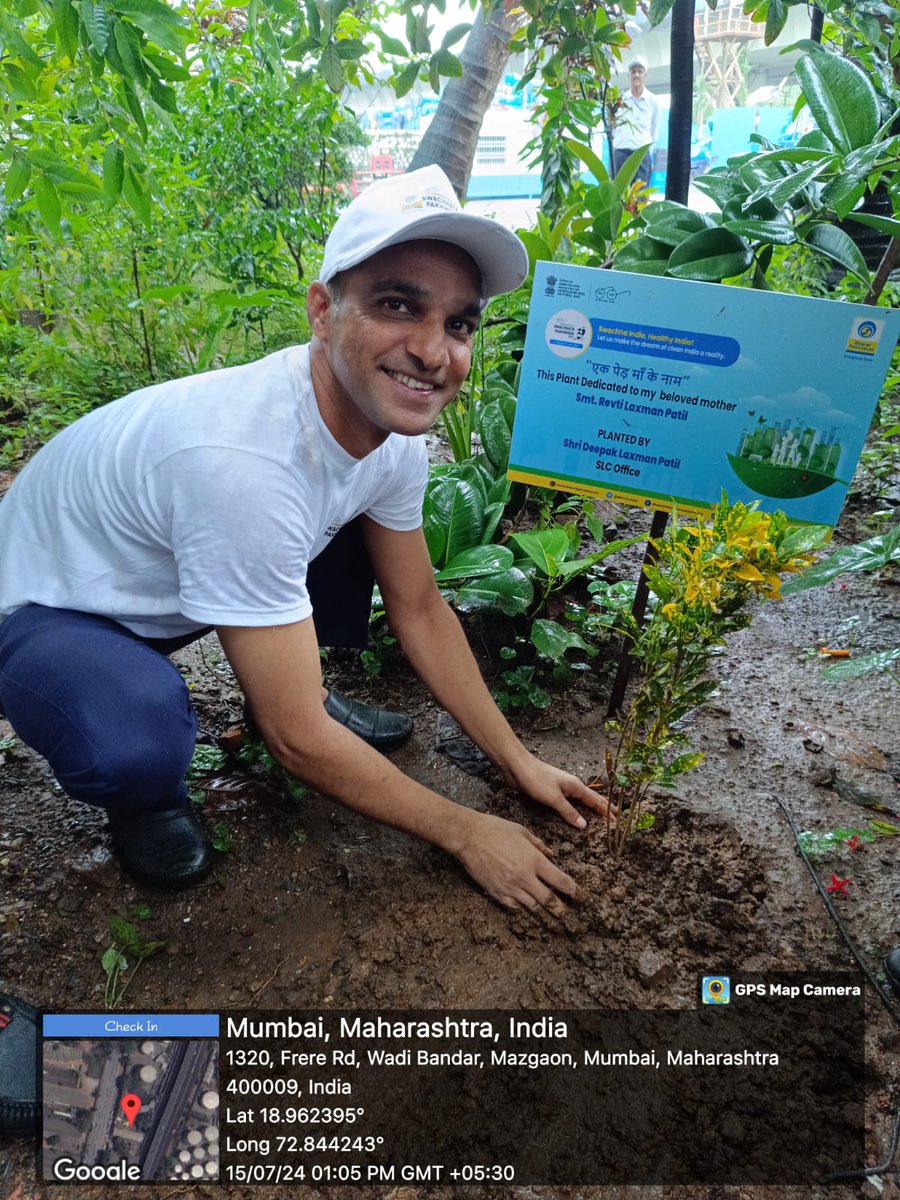 SlcMaharashtra's tweet photo. As part of Swachhata Pakhwada 2024, SLC Maharashtra has conducted Tree Plantation drive inline with "एक पेड़ माँ के नाम पर" Campaign introduced by our Hon. Prime Minister which was carried at Wadilube, Mazgaon  #BPCL #swachhatapakhwada2024 https://t.co/h3Vmdeaq3q