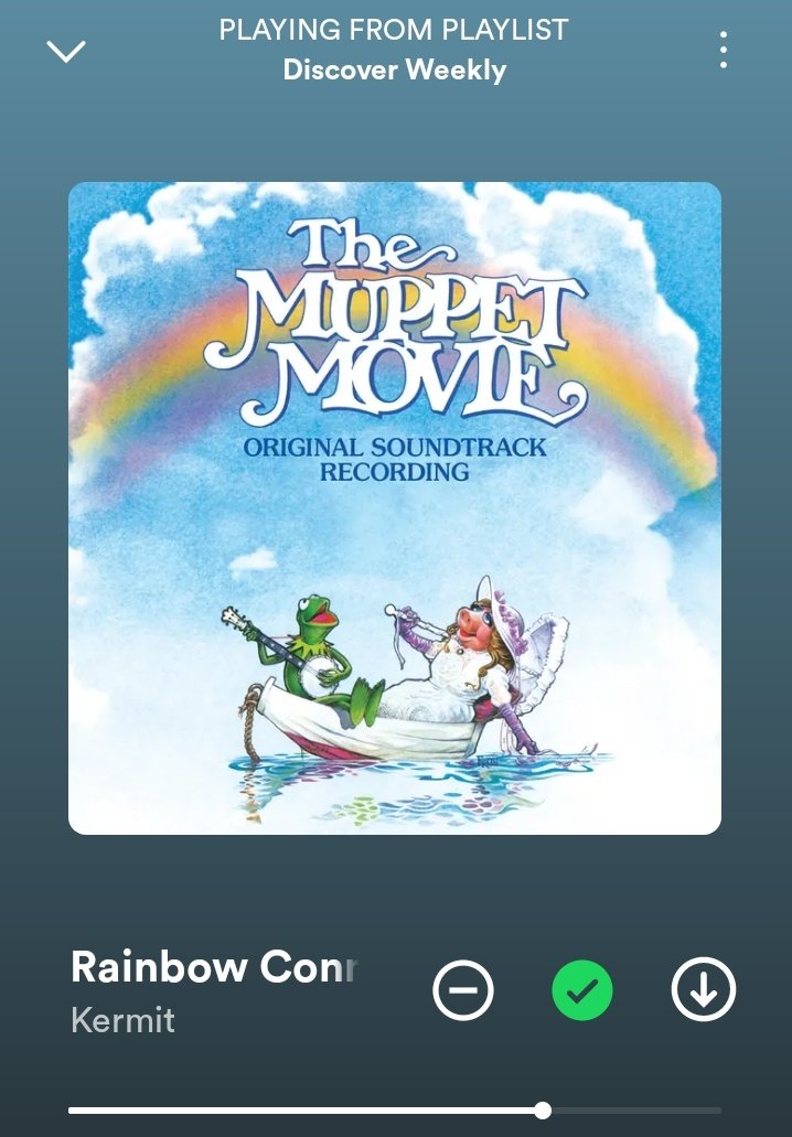 CalorisBasin's tweet photo. Spotify trying to get me to cry at work evil application https://t.co/wU1HwSd1VJ