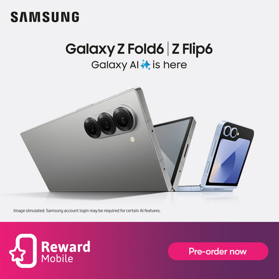 Pre-order now for a new Galaxy Z Fold6 &amp; Z Flip6 experience! 📱✨

Galaxy AI simplifies tasks, enhances photos, and makes your socials shine. 🌟 Enjoy vibrant displays, powerful processors, and long-lasting batteries. 💪🔋

#GalaxyZFold6 #GalaxyZFlip6 #Samsung #Tech #PreOrderNow