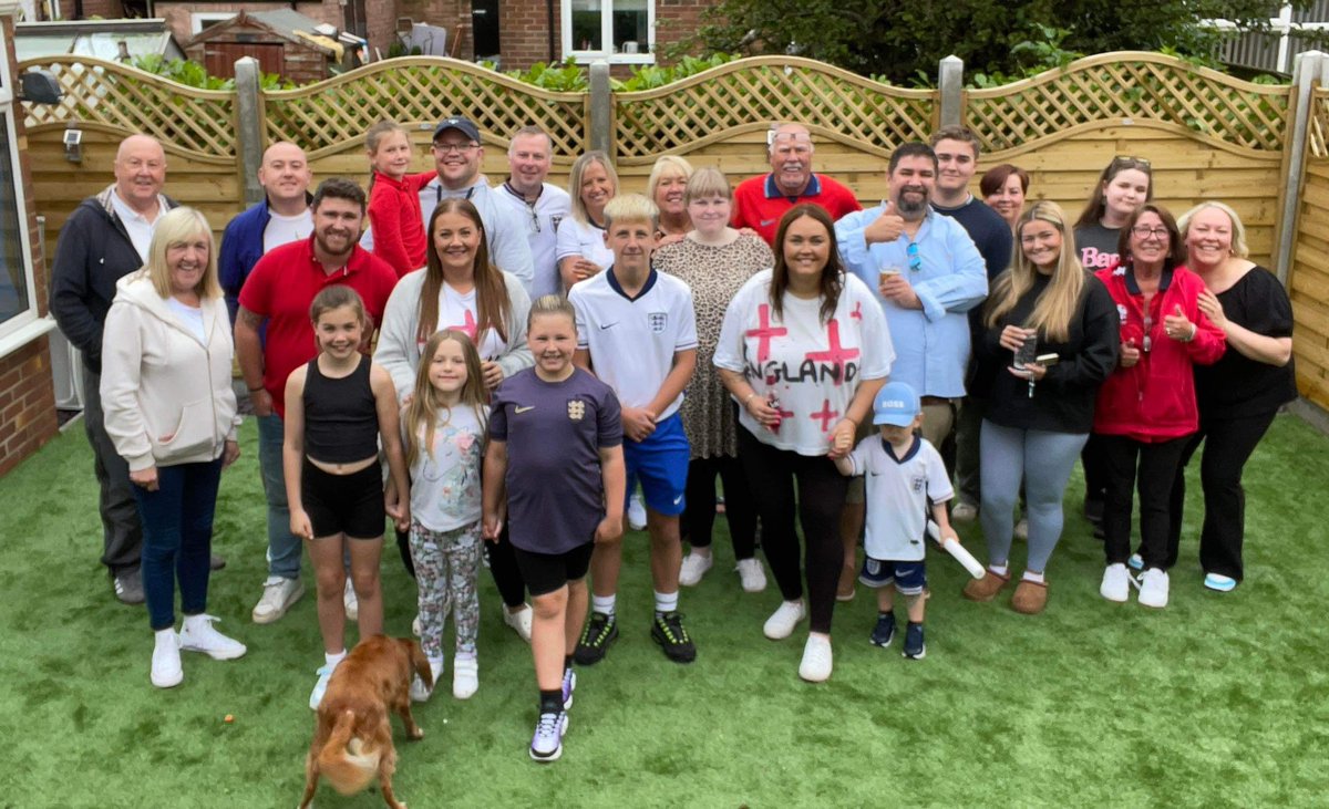 The smiles last night before the match started