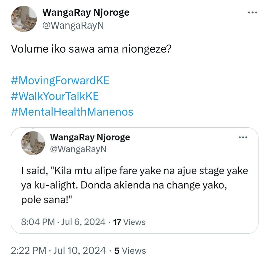 WangaRayN's tweet photo. @JM_Puns Hahaha! ๐๐๐
#LestWeForgetKE
๐#MChangaKE
#EyesOnKOX ๐
#KeepInjectingKE, on all fronts! ๐ https://t.co/5RCbstO02E