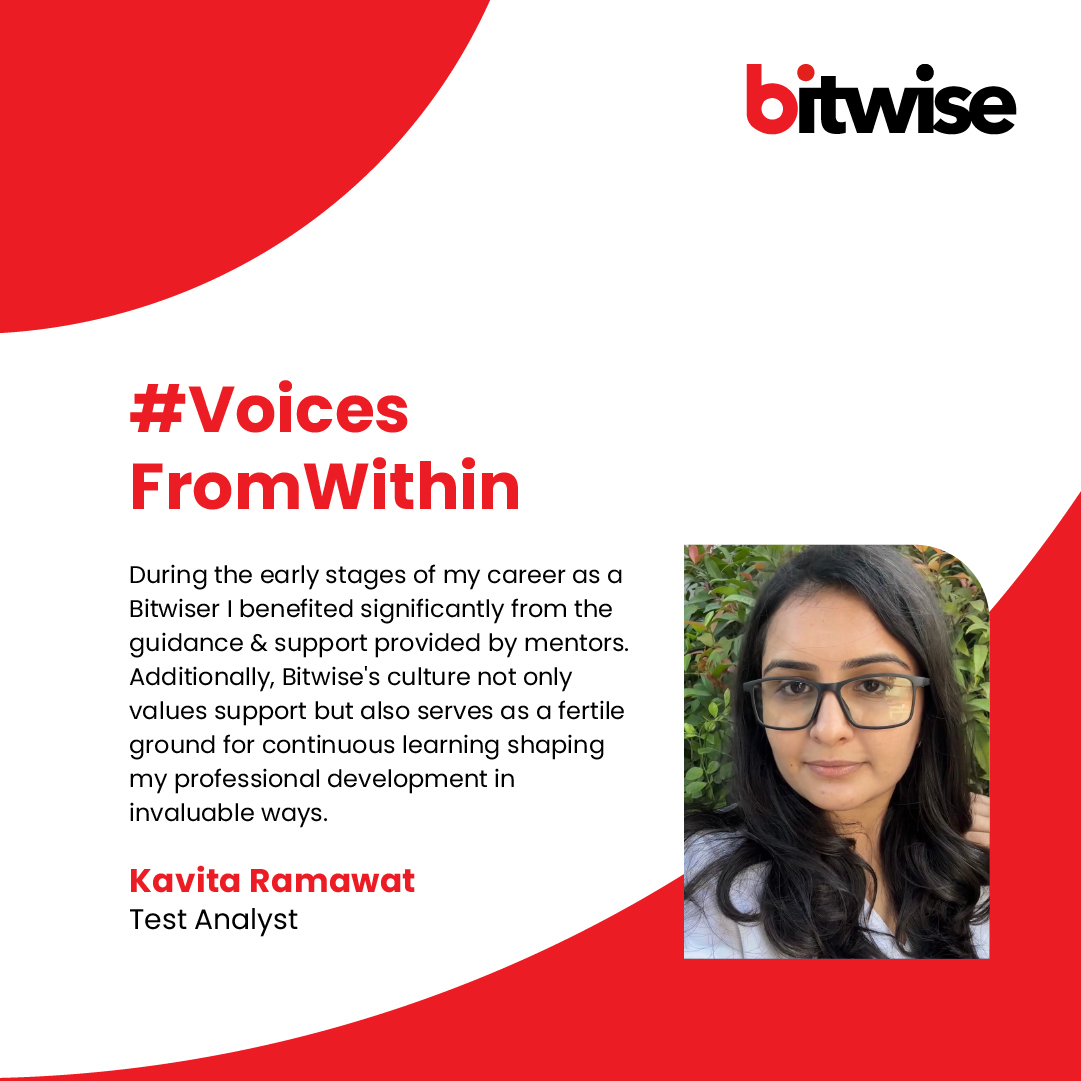 Bitwise_Updates's tweet image. Check out our latest edition of #VoicesFromWithin which spotlights Kavita Ramawat as she reflects on her Bitwiser experience and professional growth empowered by supportive mentorship and a learning-focused culture.

Explore #LifeAtBitwise: bit.ly/3zHeKhT

#Bitwise