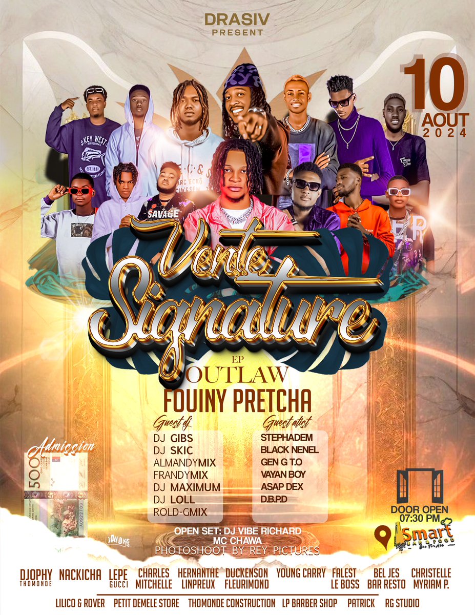 FouinyPretcha's tweet photo. 10 Aout Vente Signature EP Outlaw 📌 https://t.co/fL2CakwkyT