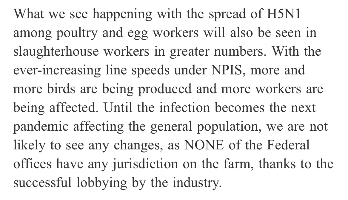 DelciannaW's tweet image. Words of warning from Dr. Pat Basu, former USDA Food Safety Inspection Service Chief Public Health Veterinarian #HPAI #H5N1 #zoonoses #pandemic
