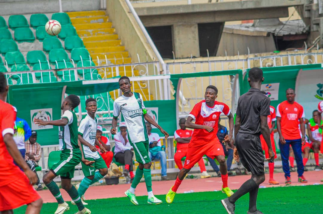 MatasaFC's tweet photo. Selected pictures of our match against Kumbotso All Stars Football Club at the Sani Abacha Stadium Kofar Mata, Kano. The match ended 1- 0 in favor of Matasa Football Club. 

Goal Scorer ⚽️

Abdul Muhammad (66 Minutes) https://t.co/4DoSGEYynJ