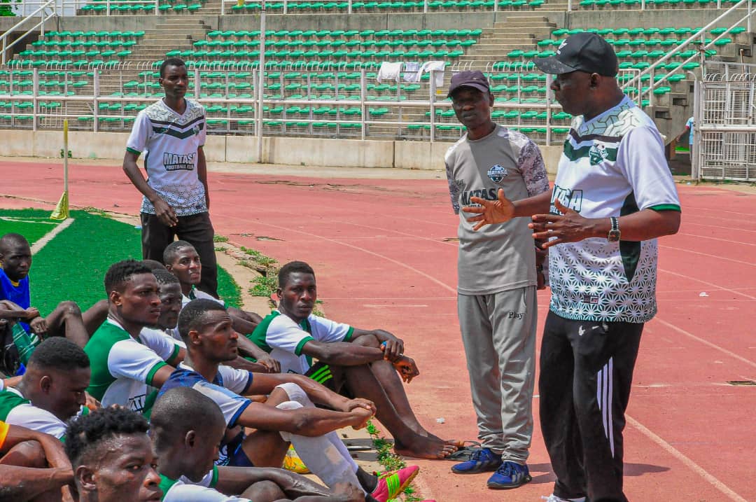 MatasaFC's tweet photo. Selected pictures of our match against Kumbotso All Stars Football Club at the Sani Abacha Stadium Kofar Mata, Kano. The match ended 1- 0 in favor of Matasa Football Club. 

Goal Scorer ⚽️

Abdul Muhammad (66 Minutes) https://t.co/4DoSGEYynJ