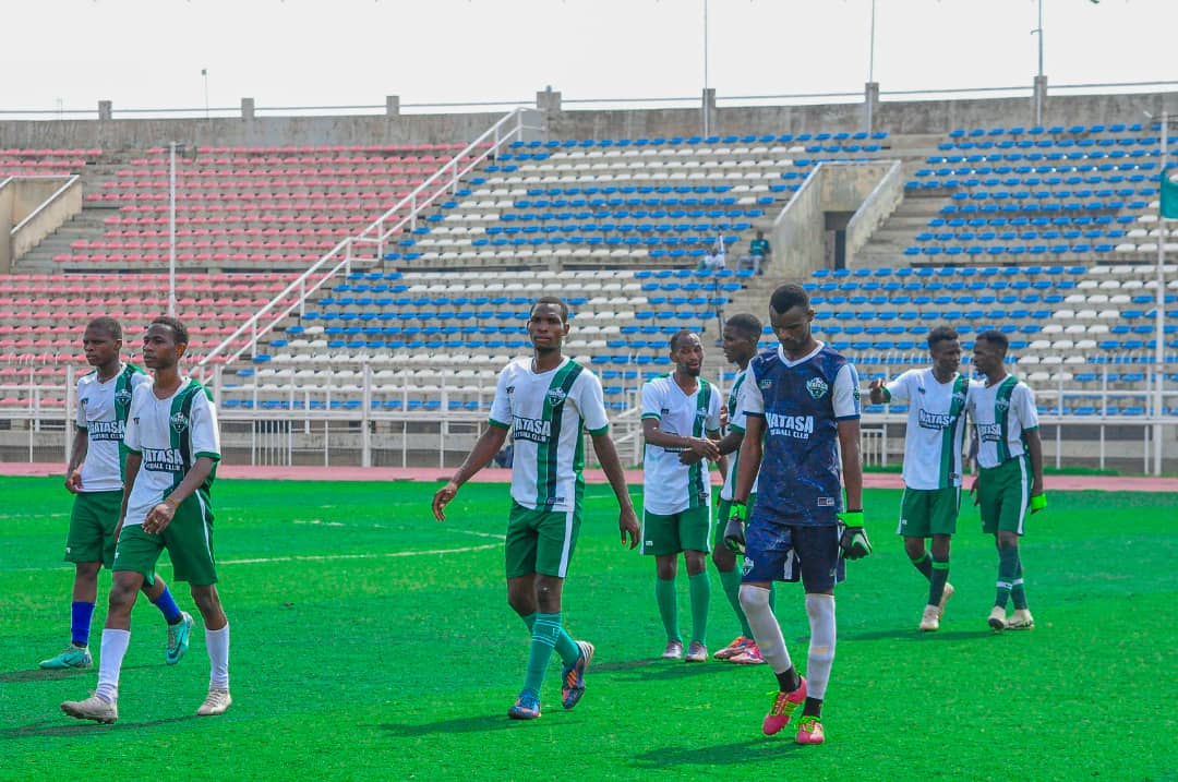 MatasaFC's tweet photo. Selected pictures of our match against Kumbotso All Stars Football Club at the Sani Abacha Stadium Kofar Mata, Kano. The match ended 1- 0 in favor of Matasa Football Club. 

Goal Scorer ⚽️

Abdul Muhammad (66 Minutes) https://t.co/4DoSGEYynJ
