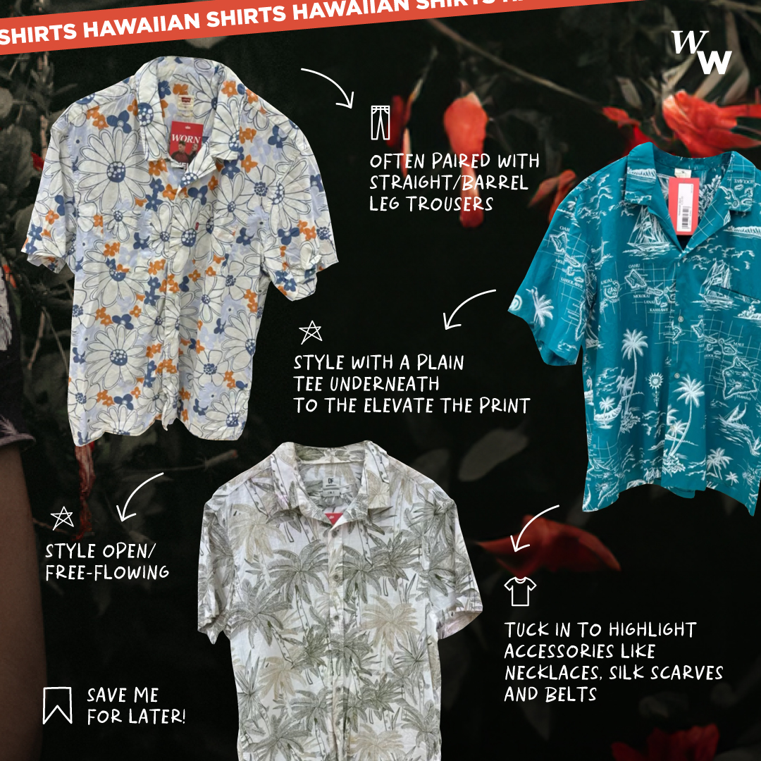 As the season warms up, we are embracing the classic Hawaiian shirt 🌺 

#vintageclothing #vintage #vintagestyle #vintageclothes #secondhand #thrifting #thriftedclothing #streetwear  #vintagefashion #retrostyle #uniquepieces #summer #fashion #hawaiianshirt #aloha #styleguide
