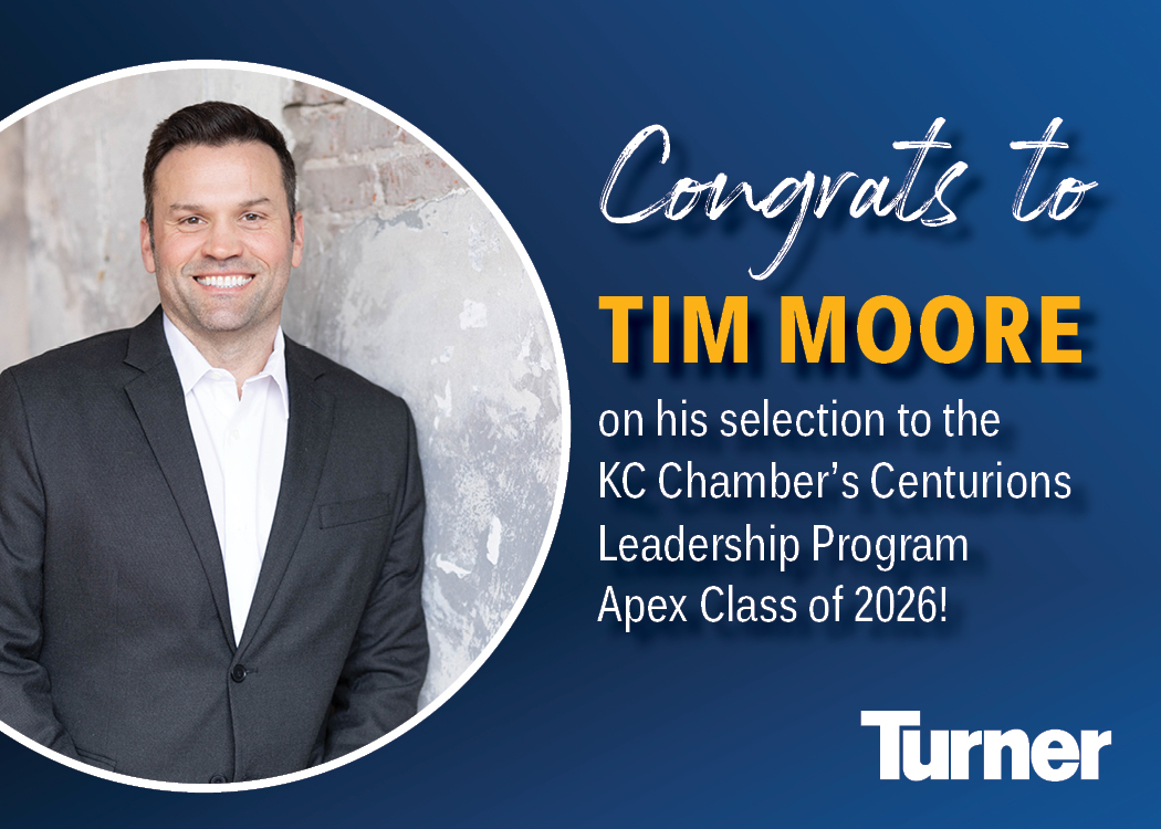 Congratulations to our own Tim Moore, who was selected for the <a href="/kcchamber/">KC Chamber</a> @centurionskc Leadership Program! Congrats to Tim and the entire Apex Class of 2026!

#TurnerKC #TurnerProud #OurPeopleOurStrength #CenturionsKC #KansasCity #Leadership