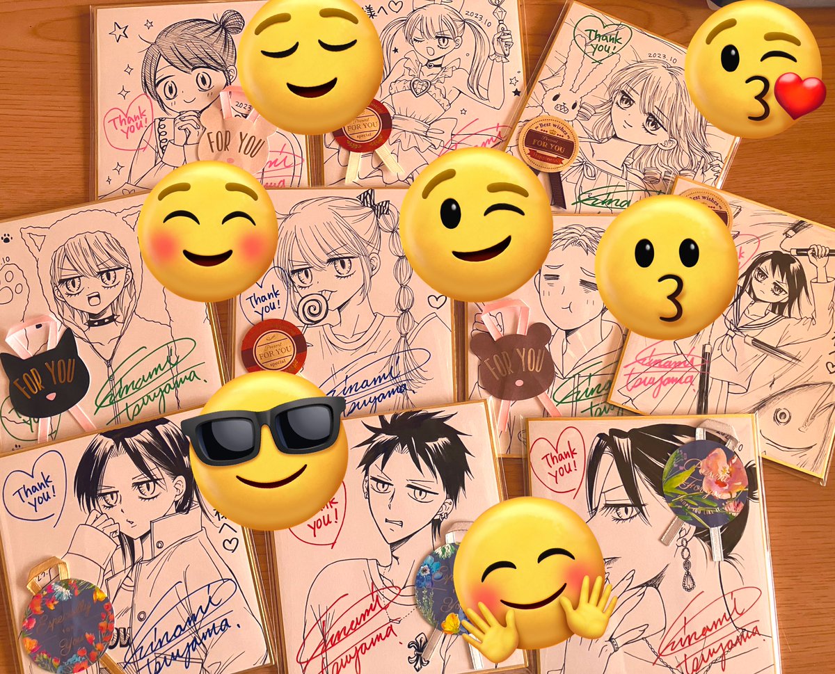 今年も、新刊帯のリクエストイラスト色紙プレゼントあります〜！(紙本