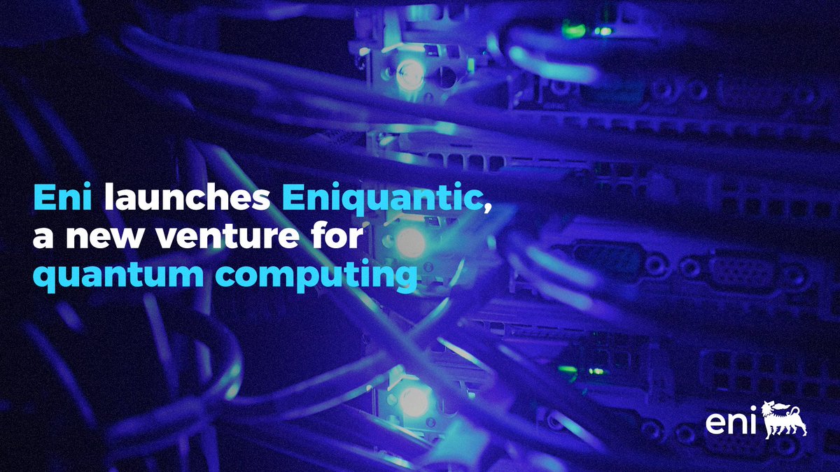 eni's tweet photo. The initiative with ITQuanta reflects our continuous commitment to #innovation and #digitalisation, leveraging the supercomputing power of our Green Data Center to support the #energytransition process 👉https://t.co/DT4W5cs5OY https://t.co/oUYneG6cC0