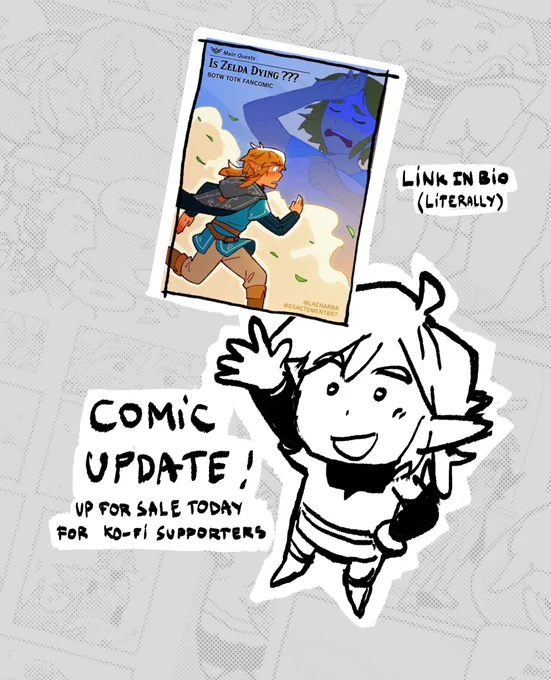 Woohoo!!! The comic is up for the ko fi nation! All infos are in the thread, and the link is down below! #totk 