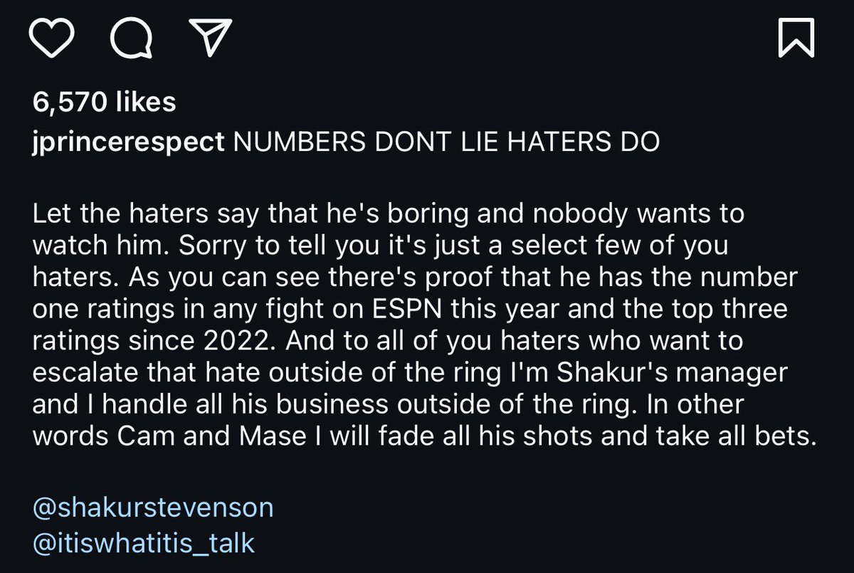 shannonsharpeee's tweet image. Cam’ron &amp;amp; Mase responded to j prince after he called them haters for talking about Shakur Stevenson &amp;amp; his boring ass fight