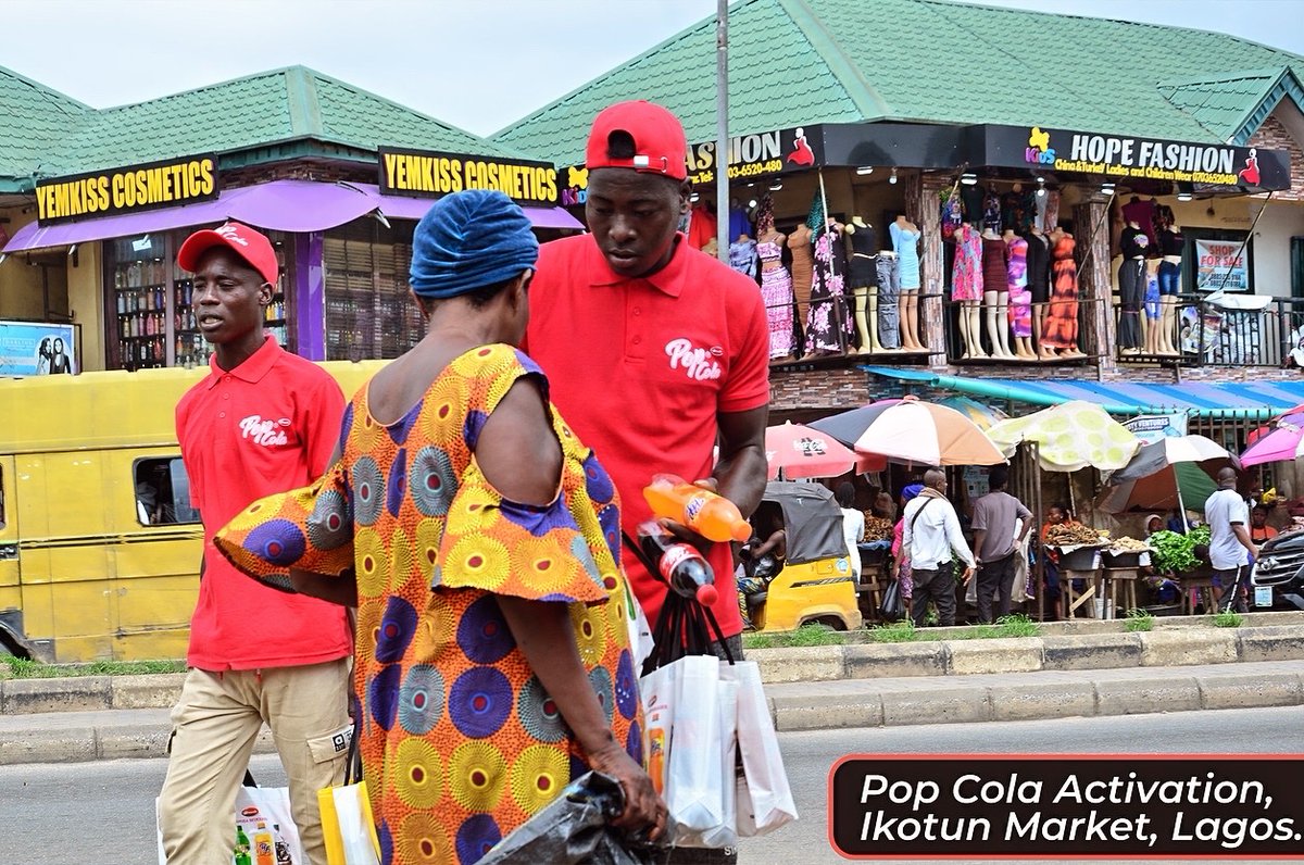 Ghadco_ng's tweet photo. Pop Cola is live at Ikotun Market! Join us for a refreshing blast and loads of fun. Lagos, we’ve got your thirst covered! 

#chiamodmarketer 
#ghadco_ng 
#ikotunmarket 
#mamudabeverages 
#popcolaworld 
#PopColaLove 
#IkotunMagic 
#LagosLife https://t.co/t2tnjjA6wR