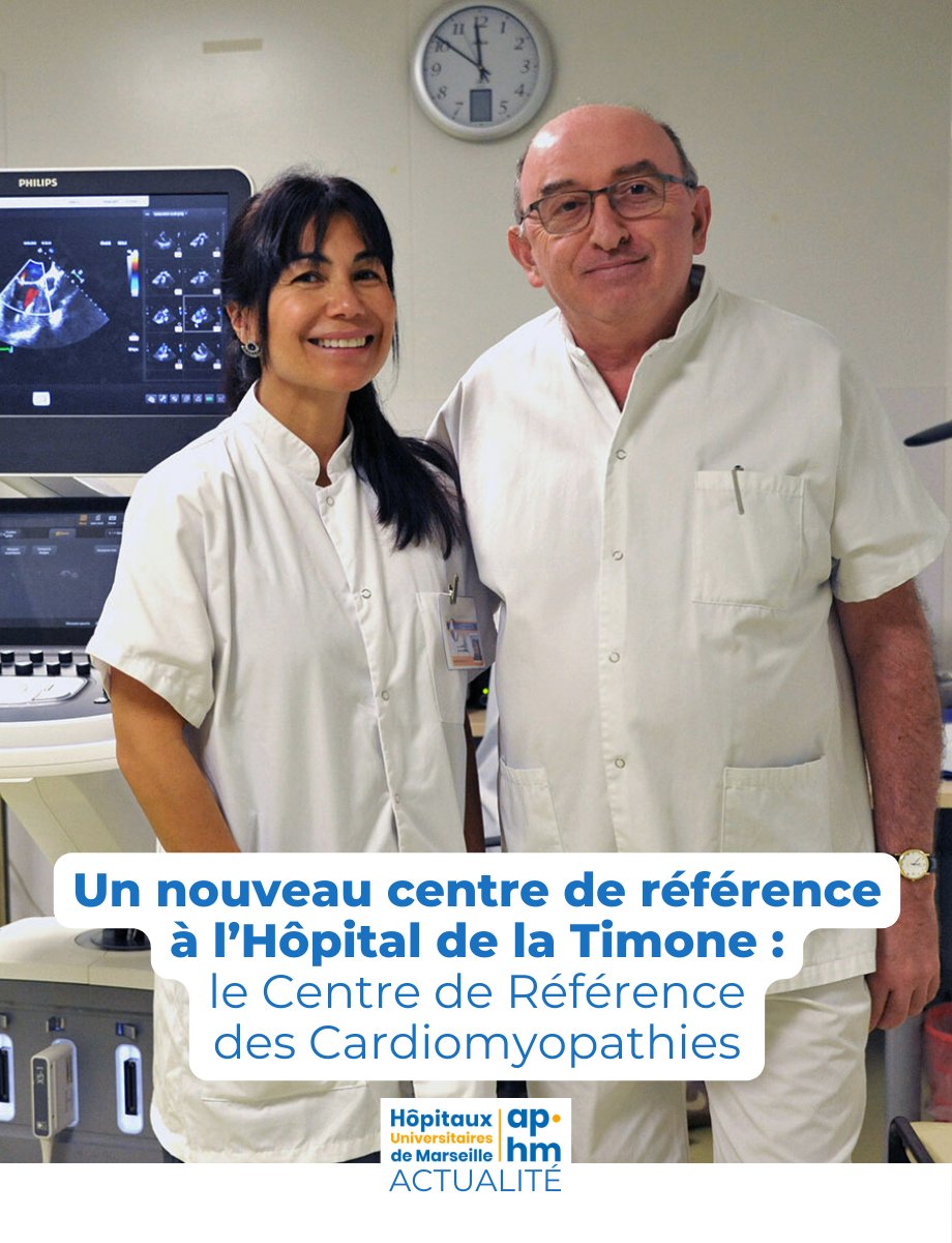 ACTU AP-HM • Un nouveau centre de référence à l’Hôpital de la Timone : le Centre de Référence des Cardiomyopathies. fr.ap-hm.fr/actu/nouveau-c… #APHM #Cardiomyopathies #Santé #Marseille #InnovationMédicale