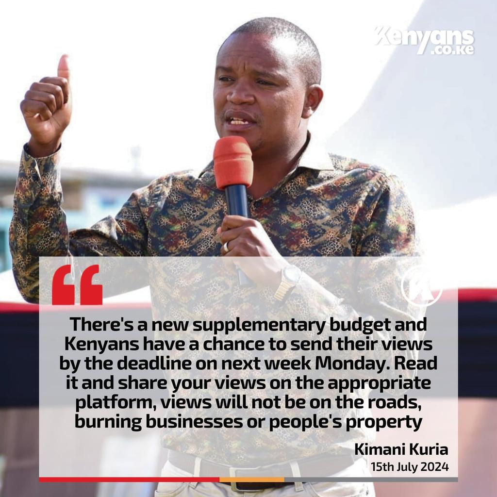 MakauWaMuli's tweet image. This looks more of threat than invitation. When will we learn Kimani Kuria