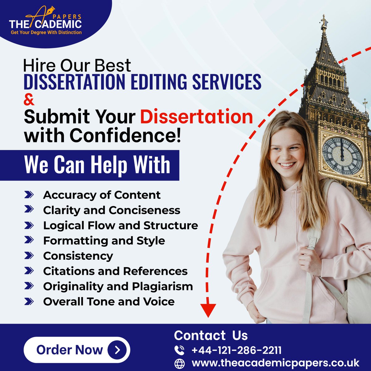 AcademicPapers3's tweet image. Hire Our Best #DissertationEditingServices and Submit Your #Dissertation with Confidence!
We Can Help With
👉 Accuracy of Content
👉 Clarity and Conciseness
👉 Logical Flow
👉 Formatting and Style
👉 Citations and References
👇 Contact Us
🔗 Visit: theacademicpapers.co.uk/dissertation-e…