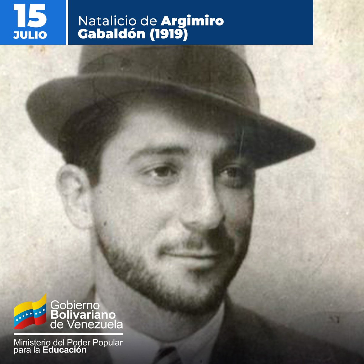 mineducacion_ve's tweet photo. ¡Al comandante carache!

Honramos a este hombre que luchó por Venezuela. Fue un militante del Partido que combatió contra los regímenes opresivos y el imperialismo. Mantenemos vivas sus convicciones de una sociedad más justa e inclusiva.

#CrecimientoProductivo
@NicolasMaduro https://t.co/i97UjXCMqV