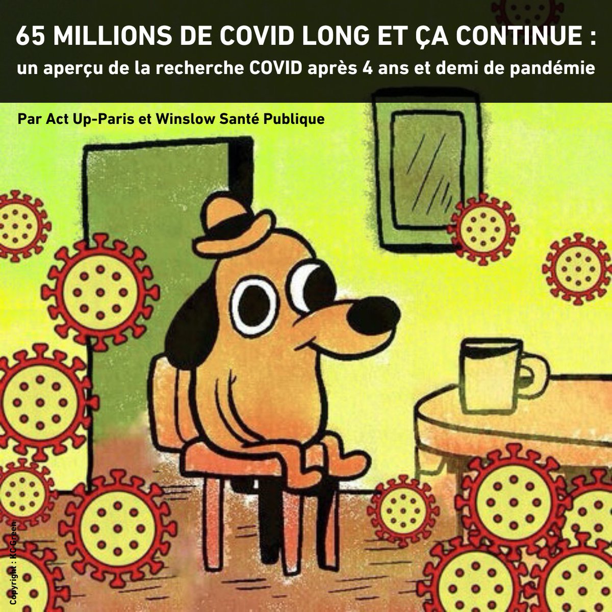 😷 65 MILLIONS DE COVID LONG ET ÇA CONTINUE !

Parce que le silence tue mais que l'information donne du pouvoir, <a href="/actupparis/">Act Up-Paris</a> et <a href="/winslow_la/">Association Winslow Santé Publique</a> dressent un état des lieux de la pandémie de COVID toujours en cours.

👉 Lire notre texte et nos exigences ici : actupparis.org/2024/07/15/65-…