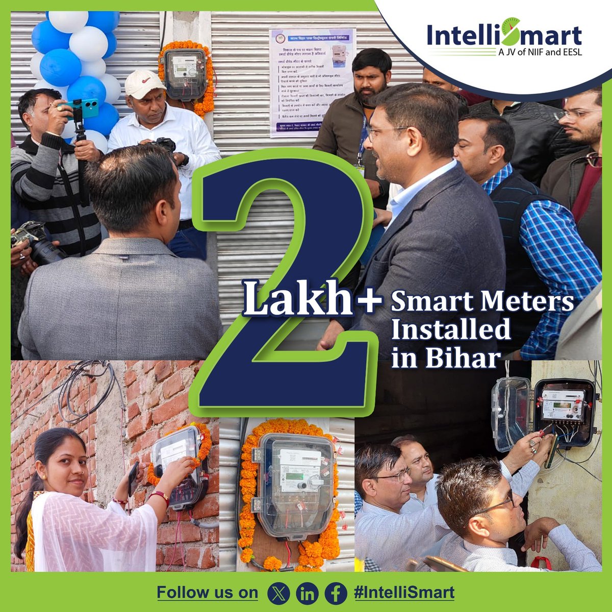 IntelliSmart Infra (@intelli_smart) on Twitter photo We're thrilled to share that <a href="/Intelli_Smart/">IntelliSmart Infra</a> has successfully installed over 200,000 smart prepaid meters for <a href="/SEVA_SBPDCL/">South Bihar Power Distribution Company Limited</a>. A heartfelt thank you to <a href="/SEVA_SBPDCL/">South Bihar Power Distribution Company Limited</a> for their constant support, as well as to our valued partners and dedicated teams who made this achievement possible. We're thrilled to share that <a href="/Intelli_Smart/">IntelliSmart Infra</a> has successfully installed over 200,000 smart prepaid meters for <a href="/SEVA_SBPDCL/">South Bihar Power Distribution Company Limited</a>. A heartfelt thank you to <a href="/SEVA_SBPDCL/">South Bihar Power Distribution Company Limited</a> for their constant support, as well as to our valued partners and dedicated teams who made this achievement possible.