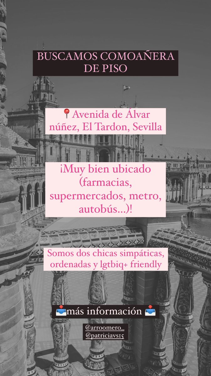 pvs151's tweet photo. #pisossevilla #alquilersevilla #queydondeestudiar2024 #us https://t.co/0Pwxufq1JF