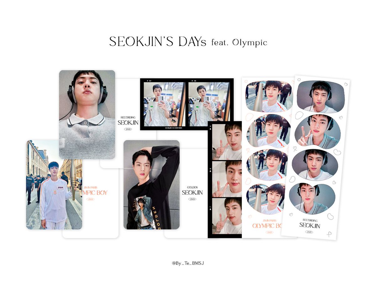 ⠀
[SEOKJIN's DAYs]
feat. Olympic

성화만큼이나 눈부셨던 석진이를 포함해
요즘 공유해준 아기자기한 일상들을 데려왔어요💜

💌호비의 편지 7월과 합배송 가능💌

〰️
07.15 - 07.20
〰️

#RT 추첨 1분께🫶🏻

🔗bit.ly/4f2VeML
⠀