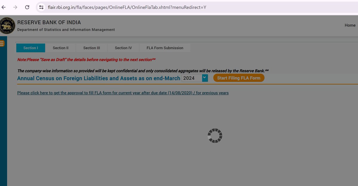 ras0611's tweet photo. Requesting @RBI @RBIsays to please extend the deadline for FLA Return. Website is totally down. Sent multiple emails as well on surveyfla@rbi.org.in but no response. #FLAIR #RBIRETURN #FLAReturn https://t.co/Gz9UzuReHm
