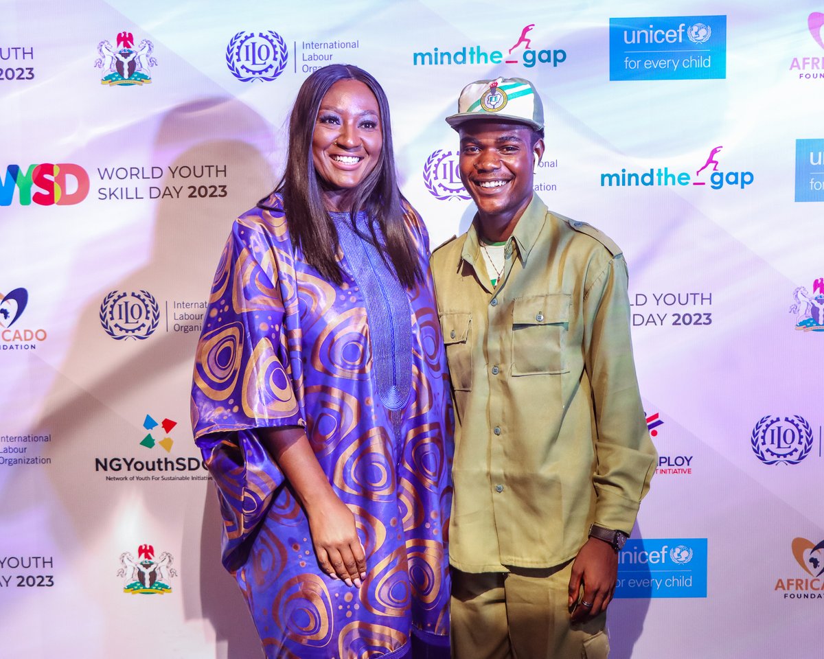 NGYouthSDGs's tweet photo. On #WorldYouthSkillsDay, we're reminded that young people can harness their skills to shape a future where #DecentWork opportunities become a reality for all.
📸2023 #WorldYouthSkillsDay in partnership with @ILOAbuja, @NigeriaFMYS and Youth CSOs. https://t.co/0vOLtNLrys