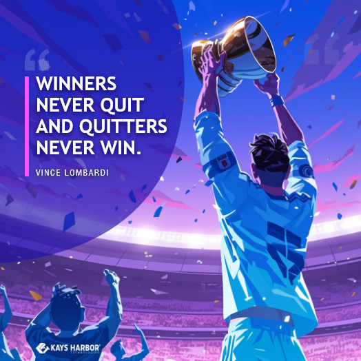 KaysHarbor's tweet photo. "Winners never quit and quitters never win."
#MondayMotivation https://t.co/nu2pXpUxg4