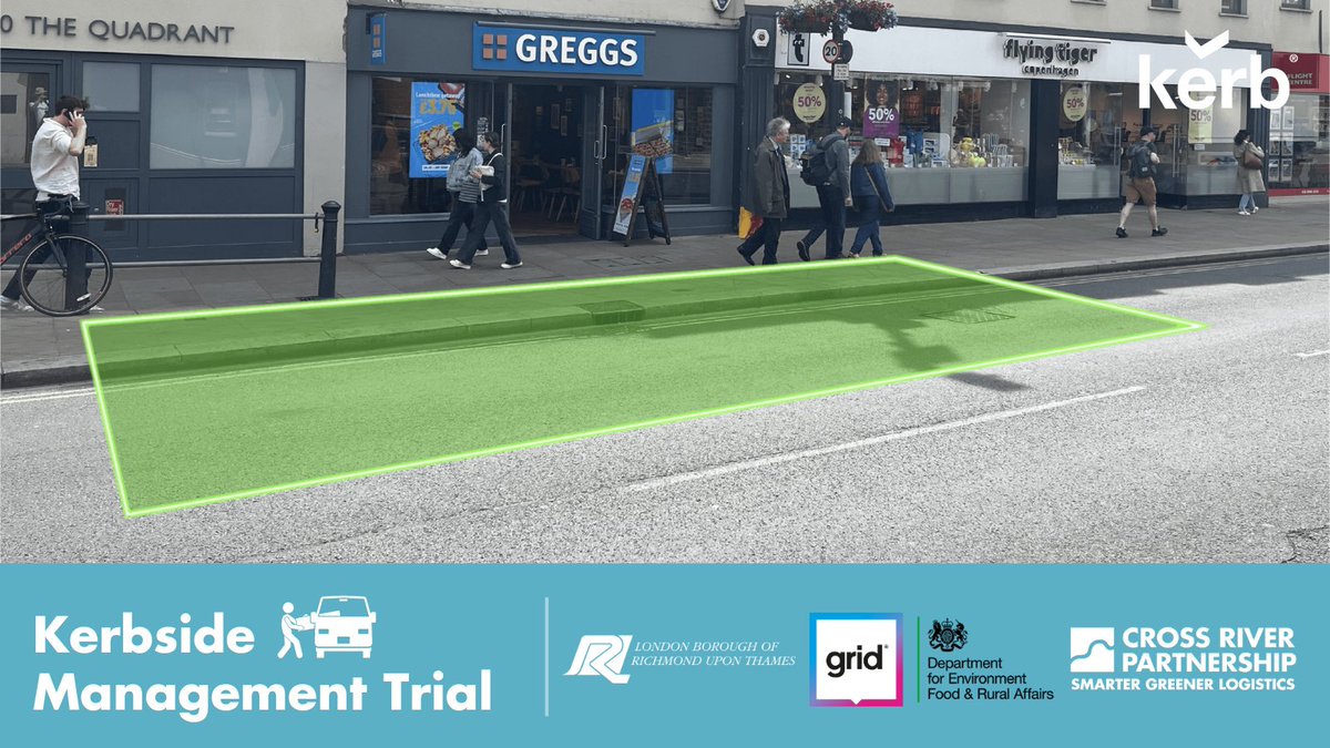 CrossRiverPship's tweet photo. 2 Virtual Loading Bays are now live the London Borough of Richmond 🚚 📦   

📍 Sheen Lane, Mortlake  

📍 The Quadrant, Richmond  

Find out more about this @DefraGovUK funded collaborative trial delivered by @LBRUT, @gridsmartercity @CrossRiverPship ➡ https://t.co/3JSnKIYwRA https://t.co/w4EzhR8y6s