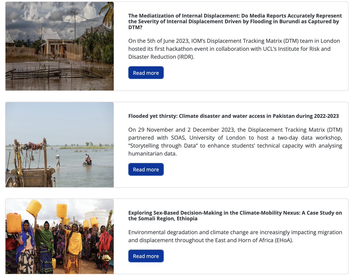 DTM_IOM's tweet image. Data is vital for educators, students and youth activists.

DTM @UNMigrationData engages with young leaders to enhance their skills in using displacement and migration data to drive contribution. 

Check out our youth engagement webpage.

➡️ dtm.iom.int/special-focus/… #Data4Insight