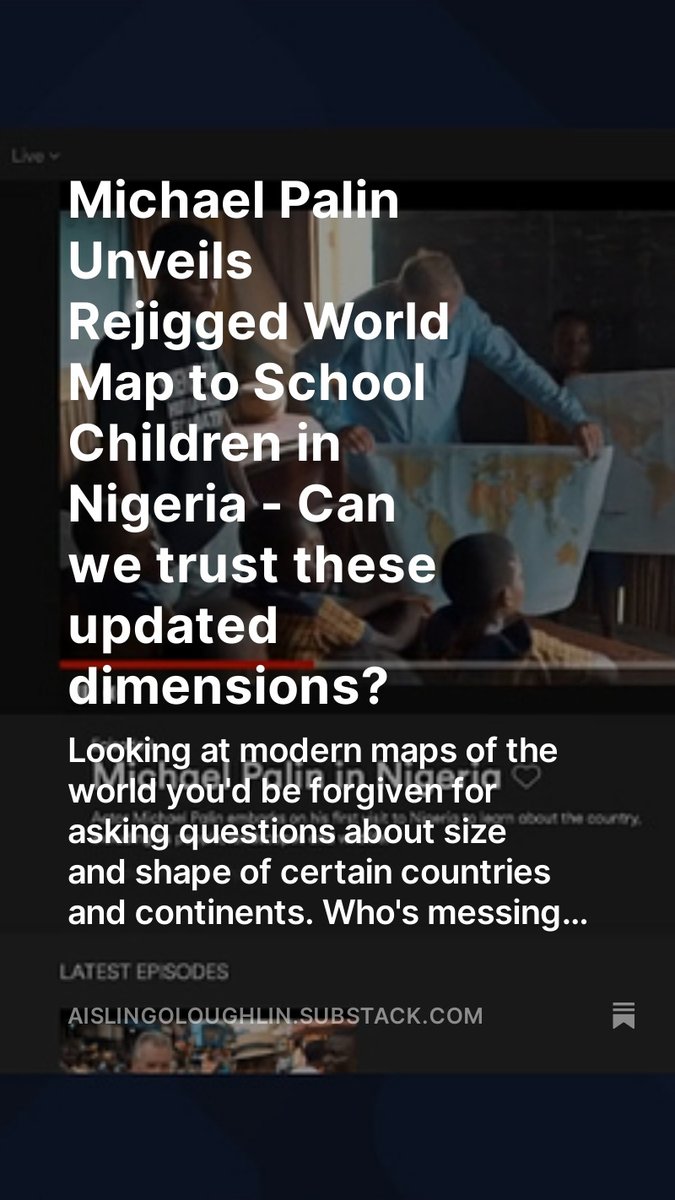 AislingOLoughl1's tweet photo. Anyone know about this 'new and improved' world map Michael Palin introduced to the school kids in Nigeria? New video report just posted on SK. Link in bio. #newworldmap #MichaelPalinInNigeria https://t.co/dsuZyMX9XB
