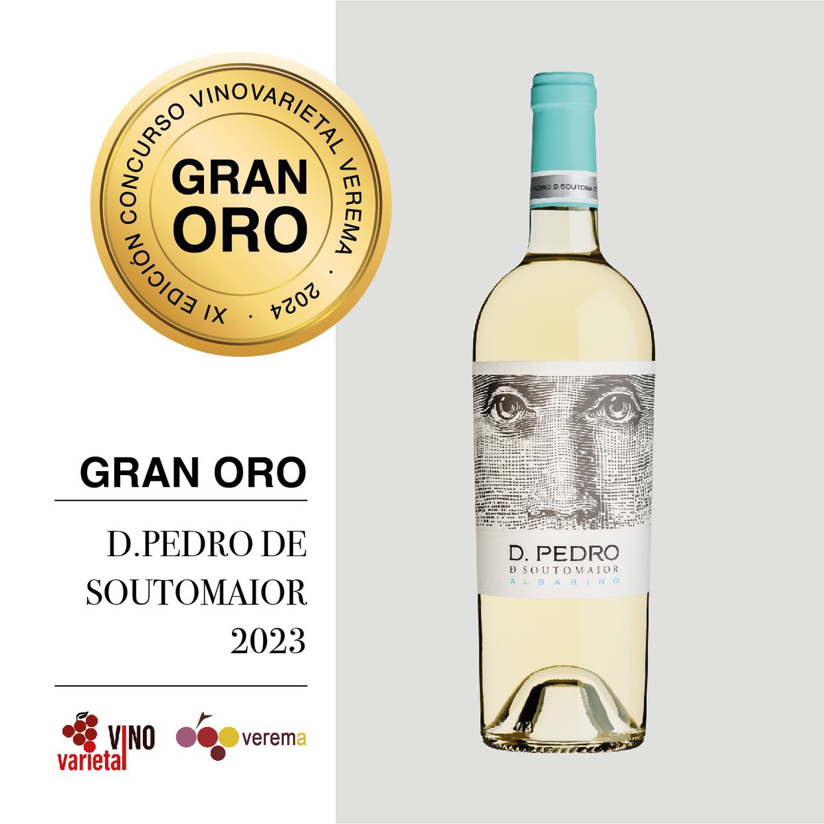 ¡Estamos de celebración! 🥂
Nuestro #albariño #DPedro ha sido galardonado con un Gran Oro en el concurso Vino Varietal de <a href="/Verema/">Verema</a> 
¡Muchas gracias por el reconocimiento!
