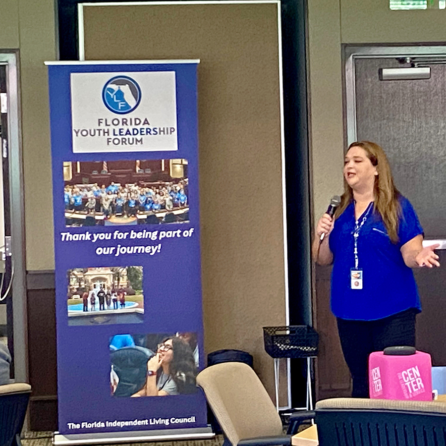 Abletrust's tweet photo. Delegates to the Florida Youth Leadership Forum took part in mock interviews following an excellent presentation on job application and interview strategies from VR's Brandi Boyer Rutherford. The students had a great time and learned some helpful tips! #inclusiveflorida https://t.co/0JZjILut5H