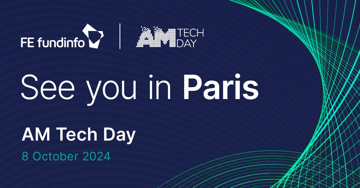 FEfundinfo's tweet image. 📢 We are happy to announce that we will be proudly sponsoring the upcoming AM TECH Day in Paris on 8 October. 
 
➡️ Visit us at booth no 5 &amp;amp; learn more about FE fundinfo at:  hubs.ly/Q02Gy8090 

#AMTECHDay #GlobalDistribution #FundInformationHub #Sponsor