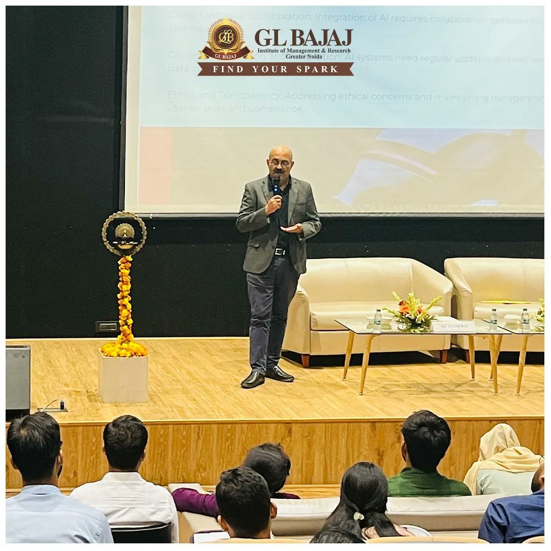 glbajajimr's tweet image. Expert Talk-Management in the Age of AI&quot; session by Corporate Communication Head Mr Indranil Roy Choudhuri of Juniper Green Energy. 

#Glbajaj #GLBIMR #pgdmprogram #PGDMInstitute #bschool #drsapnarakesh #experttalkseries #experttalksession #Expertspeakers #ai