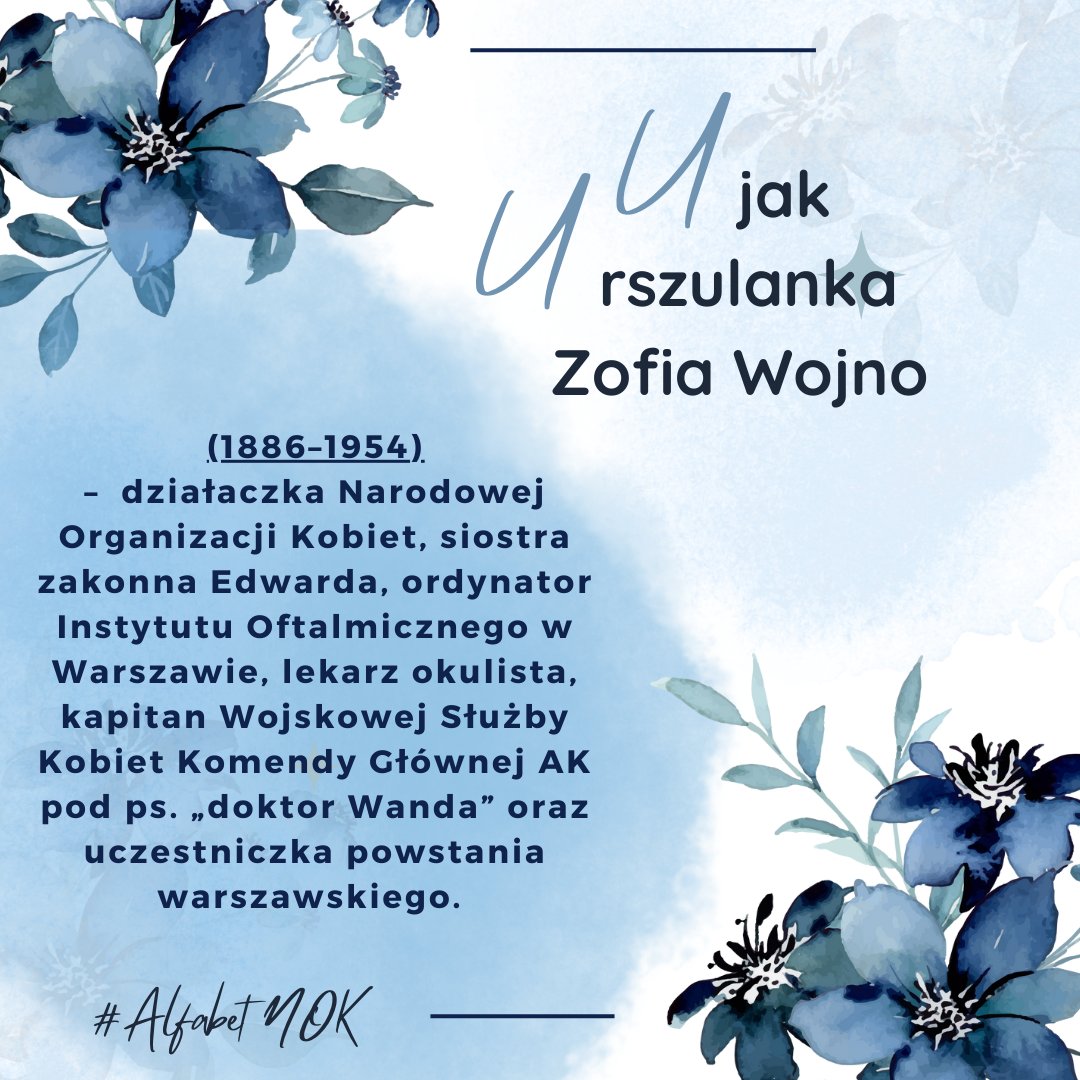NOK__1919's tweet photo. W tym tygodniu, chciałybyśmy zaprezentować sylwetkę s. Zofii Wojno - Urszulanki, ale też doskonałego lekarza.
#alfabetNOK https://t.co/oFHVsqteP6