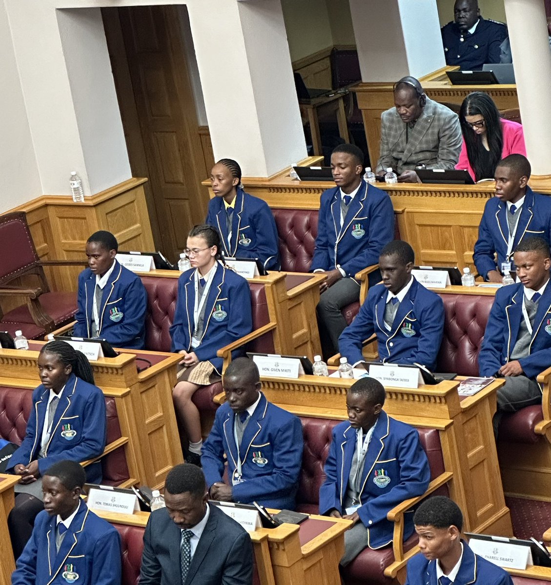 hphororo's tweet photo. Opening of 6th Session, Children’s Parliament on “Transforming Education in 🇳🇦”. Timely for discussions on youth &amp; future generations at 2024 Summit of the Future. Preservation &amp; enjoyment of all human rights must happen now &amp; applauding @UnicefNamibia partnership &amp; Parliament. https://t.co/KH8ufHyYkj