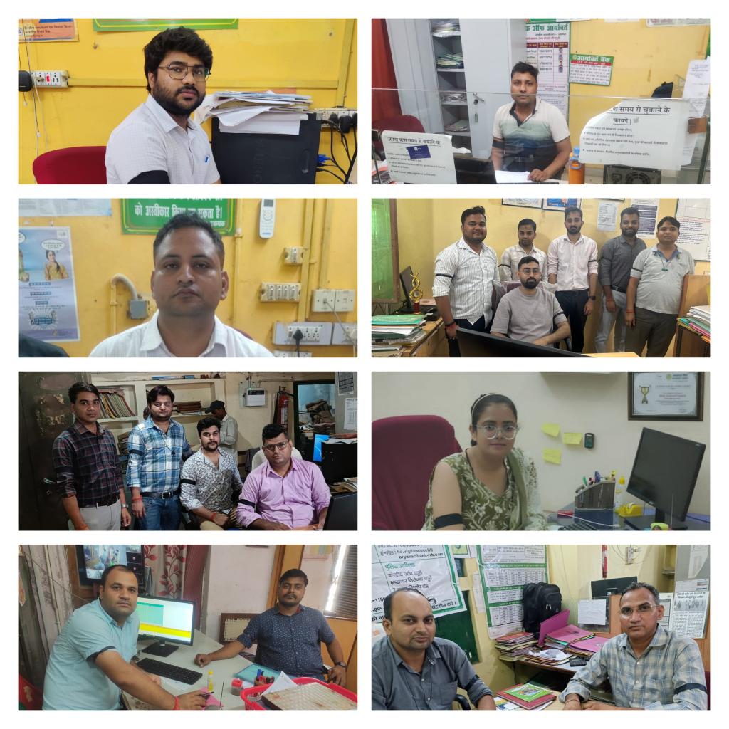 So many pictures are coming out from #AryavartBank. The bankers were unhappy after they found difference between the talks between union and management and later when MOM got released.

Today many bankers protested by wearing black ribbon.

#AryavartBankOnStrike