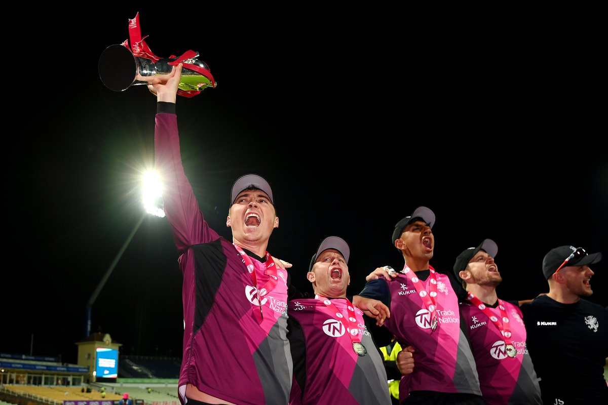 SomersetCCC's tweet image. One year ago today Somerset won the 2023 Vitality Blast final 🏆

One of the finest days in Somerset history ❤️

#WeAreSomerset