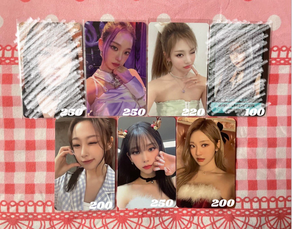 jeonceipt's tweet photo. 🦢 ( wts lfb ph ) #raensale 

›  aespa qs ✮

             ₱162O

• check alt for more details
• free sf &amp; pf if payo and set taker

⌗ karina ube ningning wink winter giselle girls pc photocard noot noot bread pink christmas digipack real world kwangya ver seasons greetings https://t.co/8had1SoFjo