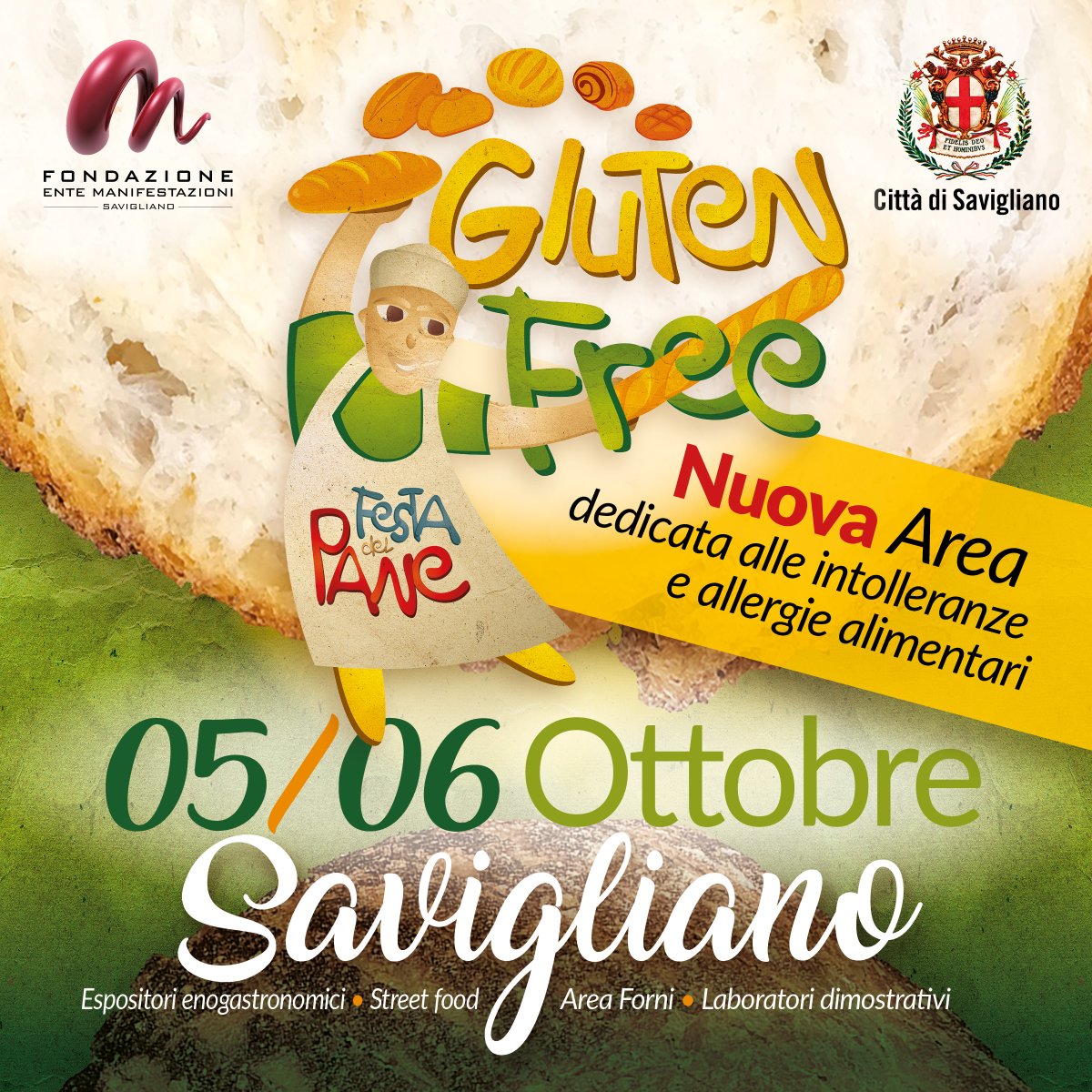 EnteManifSav's tweet photo. Una nuova area prende forma alla Festa del #Pane di quest'anno: l'area dedicata al SENZA GLUTINE!
Vuoi ricevere maggiori informazioni?
Contattaci subito al numero 0172 712536

#glutenfree #savigliano https://t.co/1gHhzrvxa7