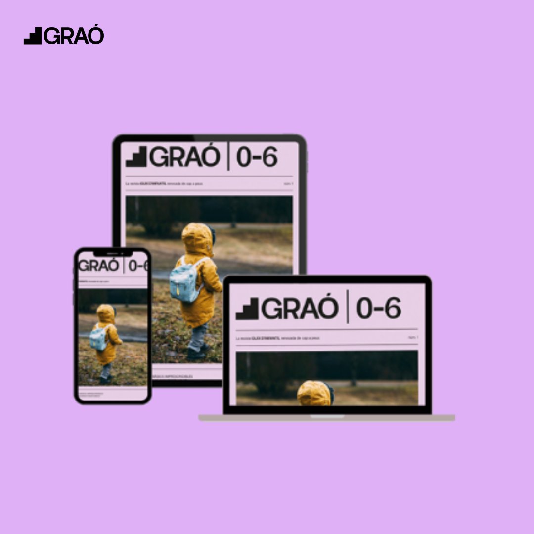 EditorialGrao's tweet photo. 📢 Les revistes de #GRAÓ han crescut i es transformen en #GRAÓ06, #GRAÓ612 i #GRAÓ1218. Un nou espai de referència per a l'aprenentatge amb continguts digitals setmanals, revistes i una gran varietat de recursos i materials per a cada etapa. 📚✨👉 https://t.co/8LciyBJKy0. https://t.co/NOW6HWNEfL