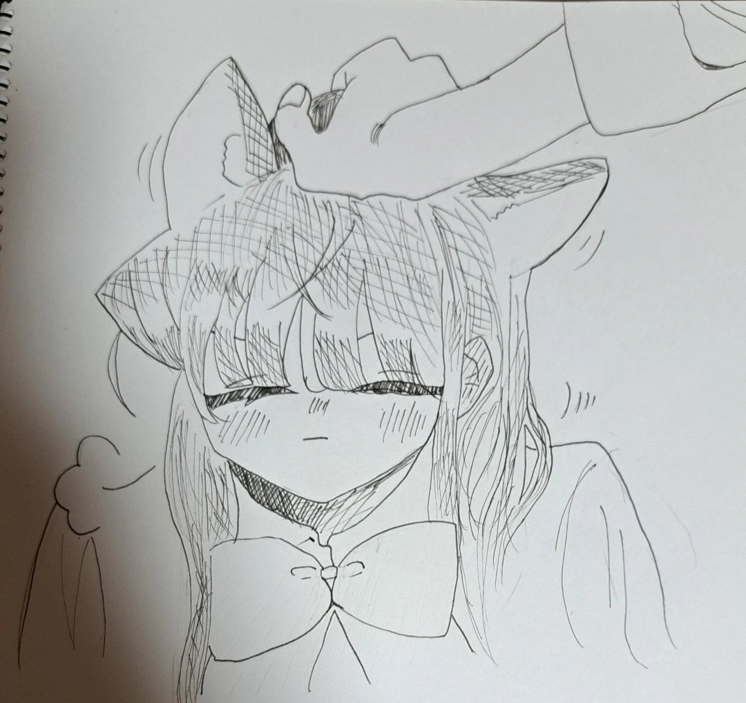 sigure_0524's tweet photo. 久々の紙( ᐛ )雑なの許して #古見さんはコミュ症です  #古見さん #古見さんイラスト https://t.co/BS6EZrN3Oz