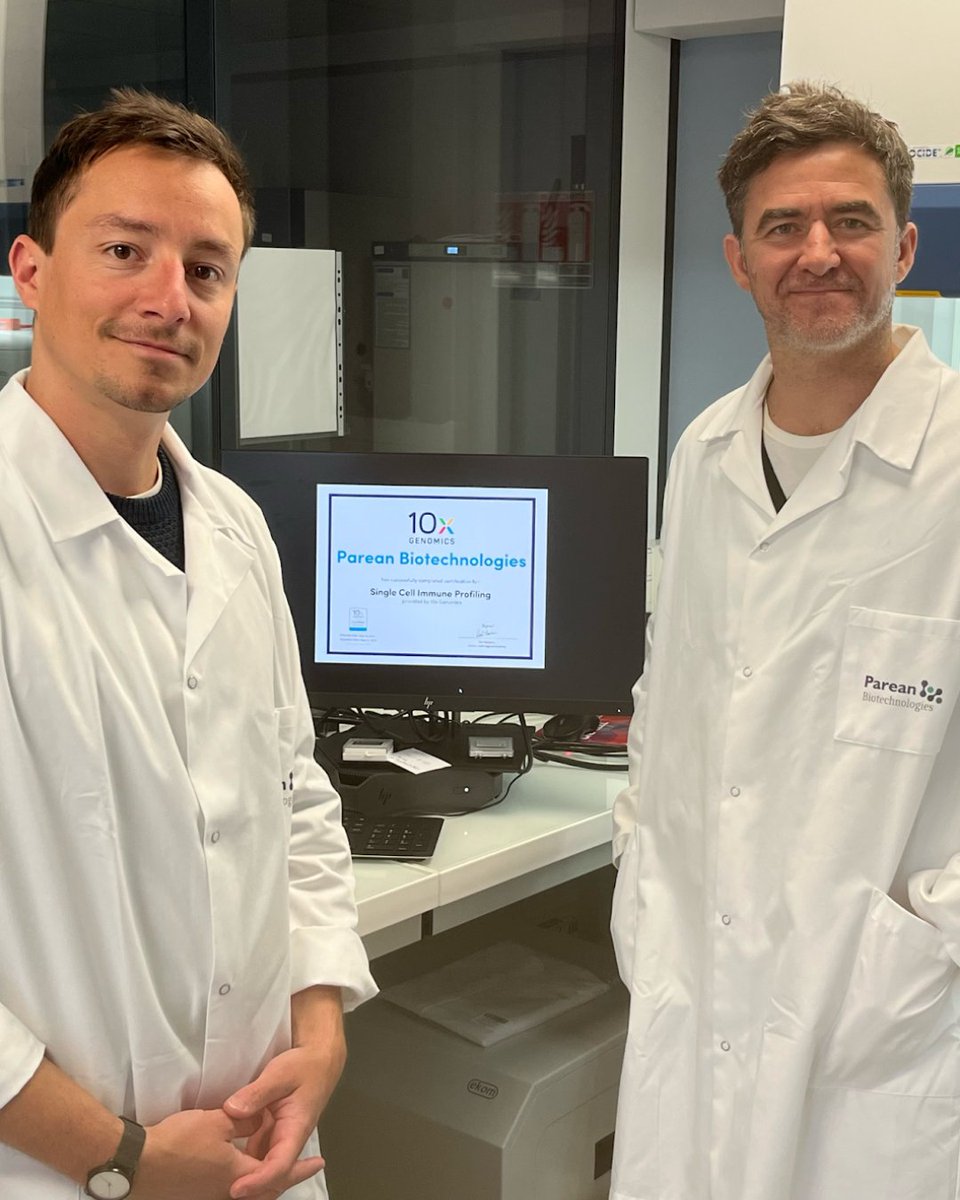 We are thrilled to announce that Parean Biotechnologies is now officially a 10x Genomics Certified Service Provider (CSP) for single cell immune profiling. Find a 10x Genomics Certified Service Provider for your research needs here: bit.ly/4bHYSsT