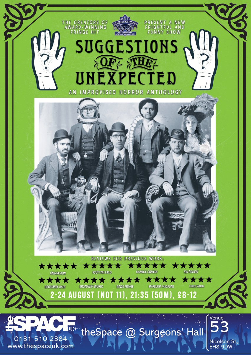 We cordially invite you to meet your darker thoughts...

Suggestions of the Unexpected comes to Edfringe 2024

tickets.edfringe.com/whats-on/sugge…