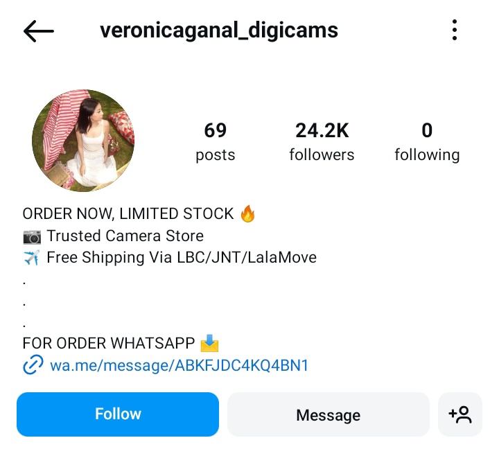 sunooscap's tweet photo. ‼️ exposing / awareness thread for @/veronicaganal_digicams @ instagram ‼️

‼️scamming and identity theft‼️

a thread; https://t.co/WZP6YfxYdn