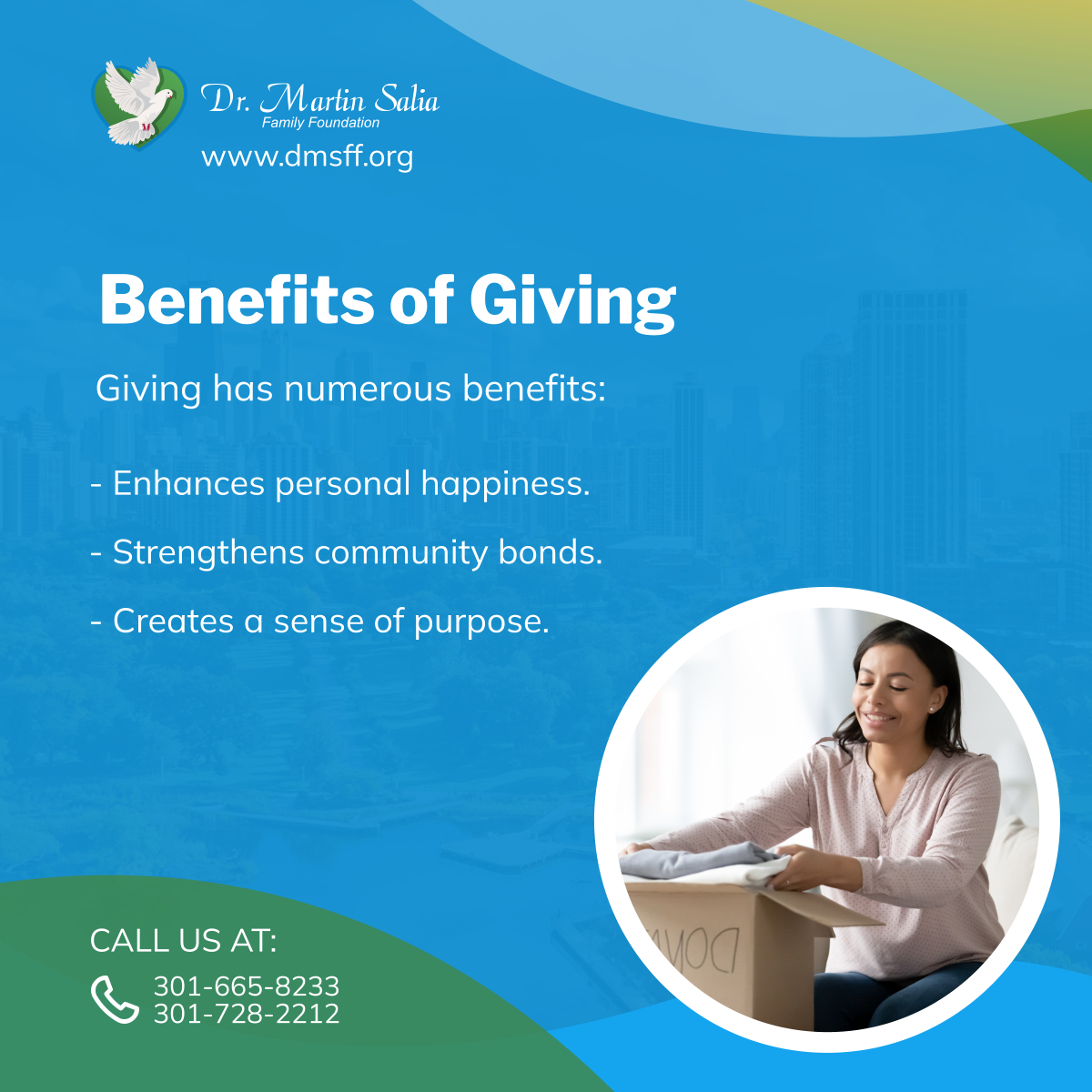 martinsaliafam's tweet image. Discover the benefits of giving! Enhance your happiness, strengthen community bonds, and create a sense of purpose.

#HyattsvilleMD #CharityOrganization #BenefitsOfGiving
