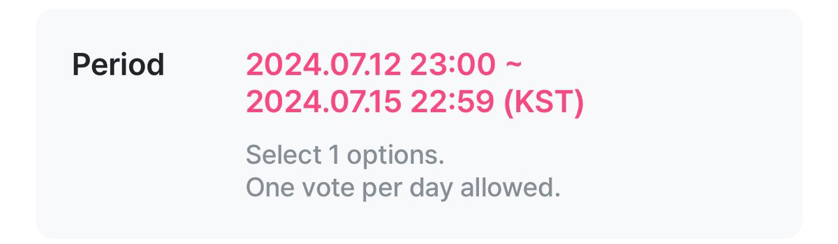 EN_codevt's tweet photo. [MNET PLUS] — Voting FAQs

ENGENEs! Don’t be confused of the voting period on your apps as it follows the users timezone. Here are some samples from other engenes on other countries. 

🇹🇭- 2 hours* (21:59)
🇵🇭- 1 hour* (22:59)
🇪🇸- 7 hours* (16:59)
🇯🇵- same as 🇰🇷 (23:59)
*difference to KST

⭕️ Voting will end 11:59PM KST

@ENHYPEN_members @ENHYPEN #ENHYPEN #엔하이픈  #エンハイプン