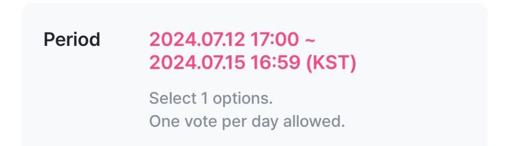 EN_codevt's tweet photo. [MNET PLUS] — Voting FAQs

ENGENEs! Don’t be confused of the voting period on your apps as it follows the users timezone. Here are some samples from other engenes on other countries. 

🇹🇭- 2 hours* (21:59)
🇵🇭- 1 hour* (22:59)
🇪🇸- 7 hours* (16:59)
🇯🇵- same as 🇰🇷 (23:59)
*difference to KST

⭕️ Voting will end 11:59PM KST

@ENHYPEN_members @ENHYPEN #ENHYPEN #엔하이픈  #エンハイプン
